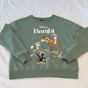 Disney Bambi Women’s Green Sweatshirt